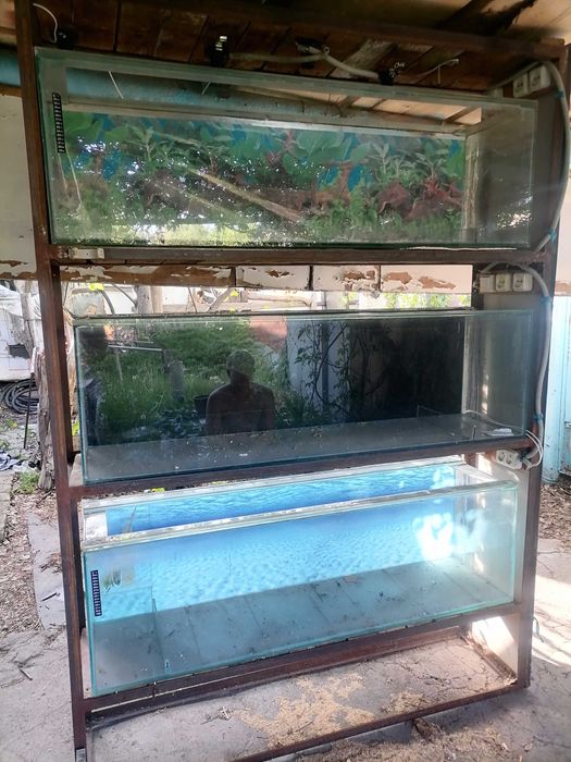 Продам аквариумы со стелажем