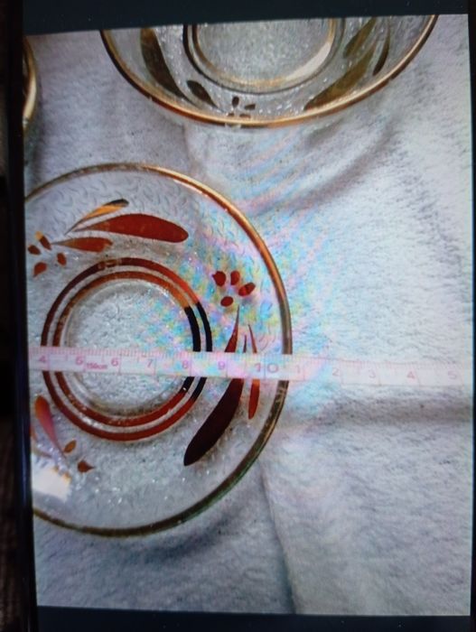 Farfurii desert aurite