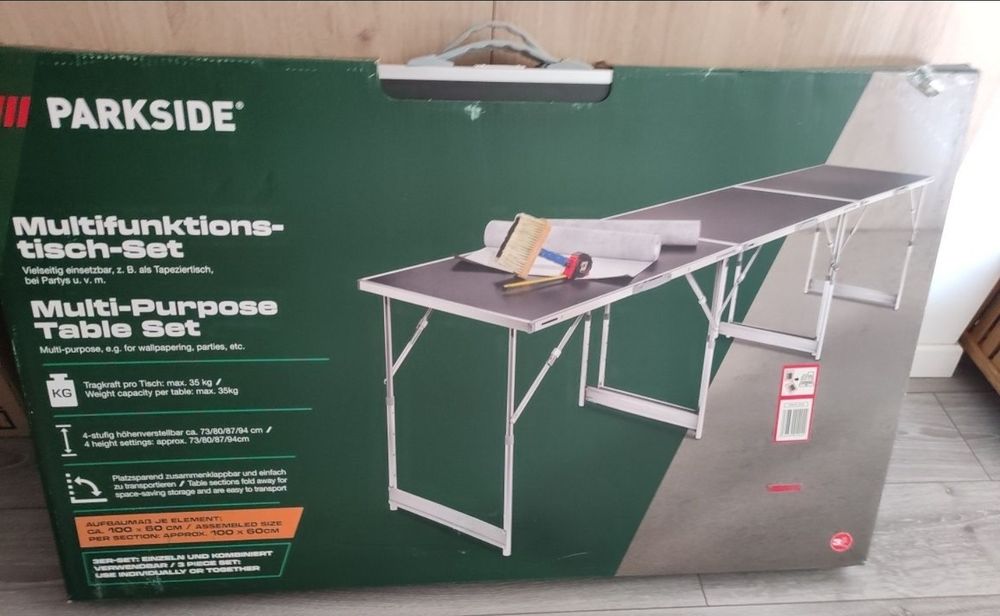 Set 3 mese aluminiu Parkside