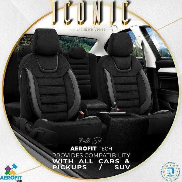 Тапицерия OTOM за кола Iconic ICN702 Черно/Сиво