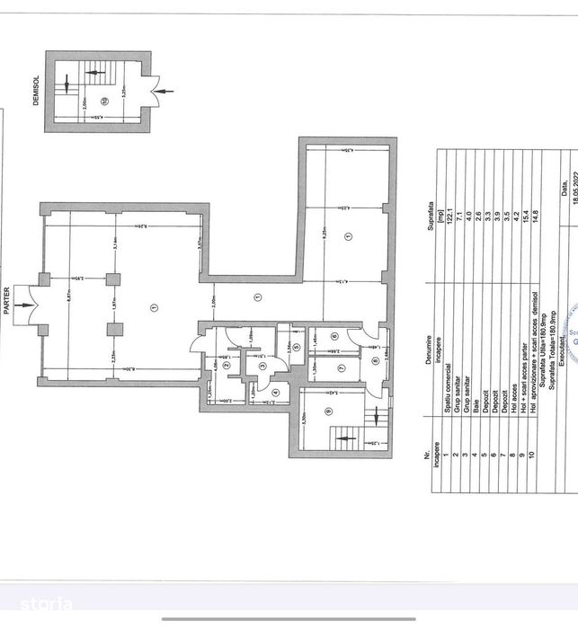 De Închiriat Spatiu Comercial I.C.Bratianu 180 MP