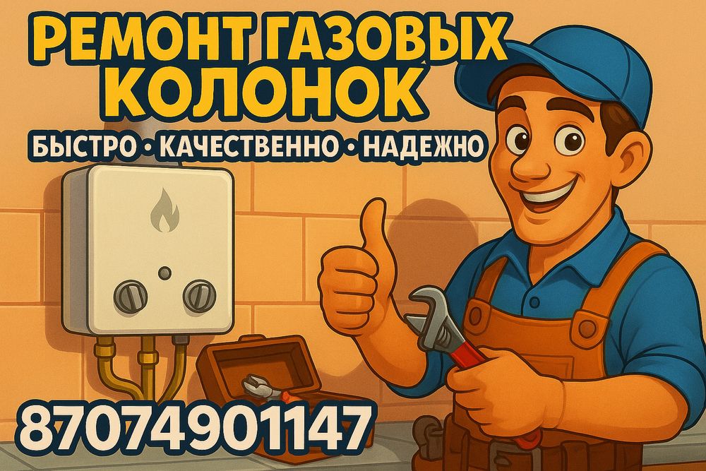 Ремонт газовых КОЛОНОК и КОТЛОВ , ГАРАНТИЯ !