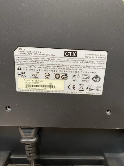 Монитор CTX S791A