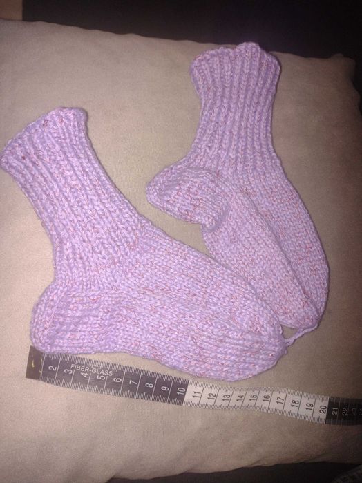 Ръчно изплетени детски терлички