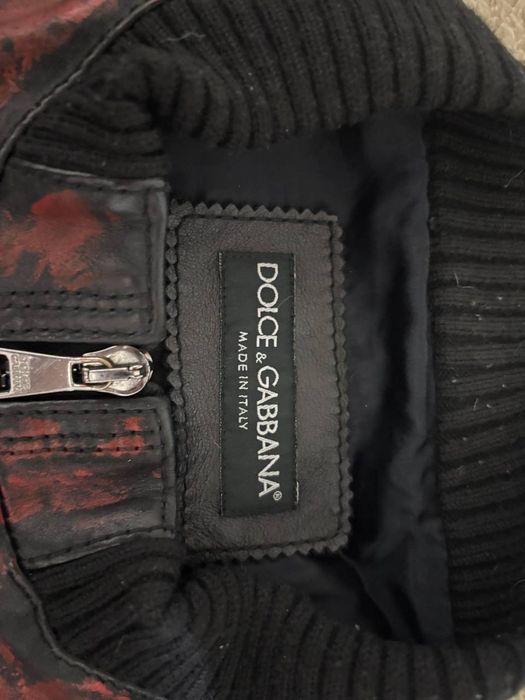 Куртка кожаная Dolce Gabbana