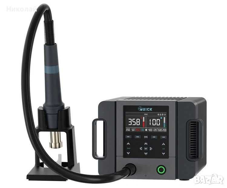 Станция за запояване горещ въздух QUICK 861 Pro Smart, 1300W, 50–550°C, с цифров дисплей
