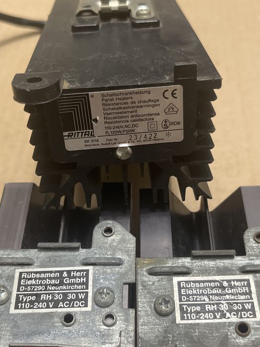 Încălzitoare tablou electric Rittal SK3116 50W + 3x Rübsamen & Herr RH30 30W 110-240V AC/DC PTC