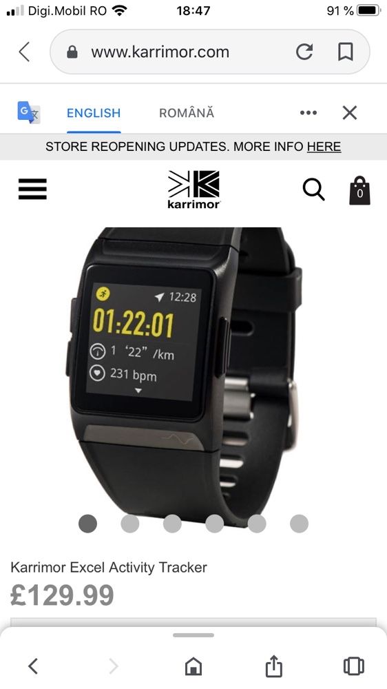 Karrimor discount fitness tracker