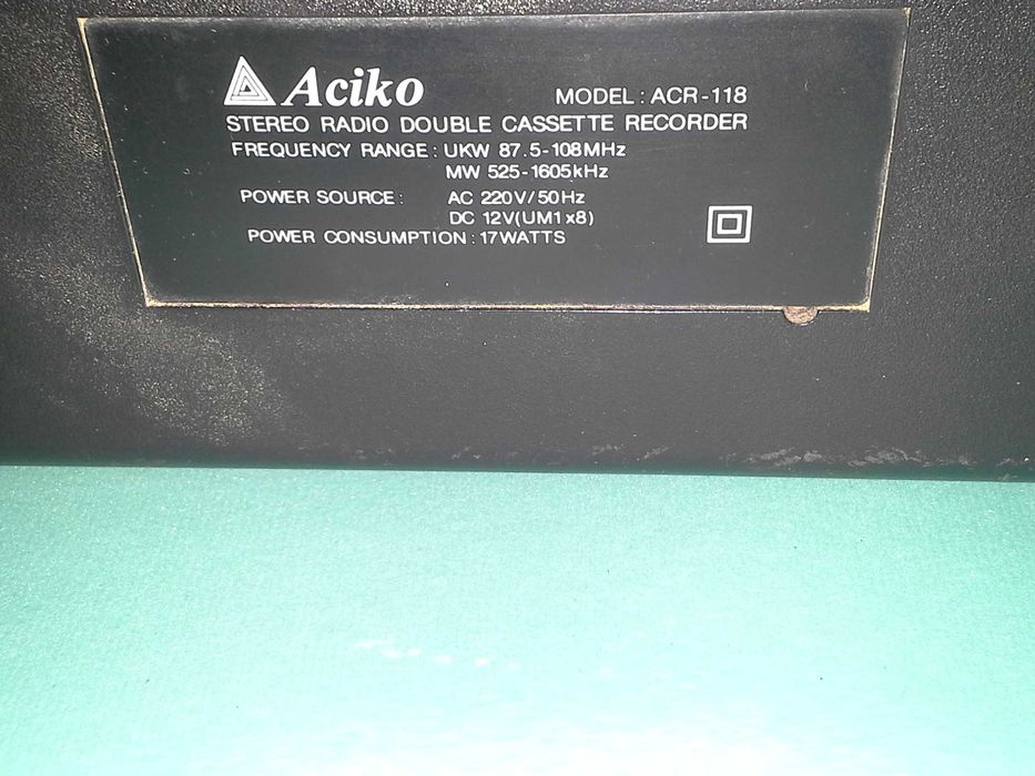 Двукасетен Aciko ACR-118 с подвижни колони