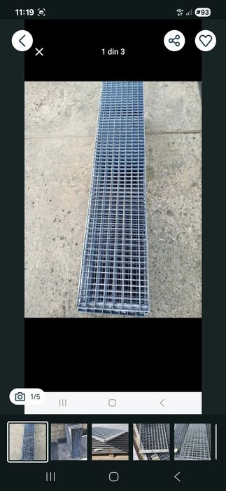 Trepte zincate galvanizate