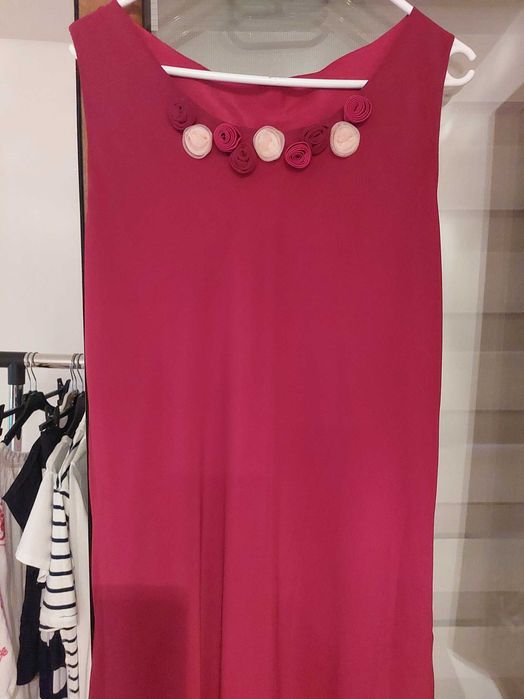 Rochie de seară, produs românesc, lungă, din voal.