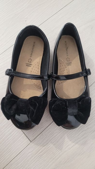 Balerini negri piele lacuita impecabili copii Masura 32