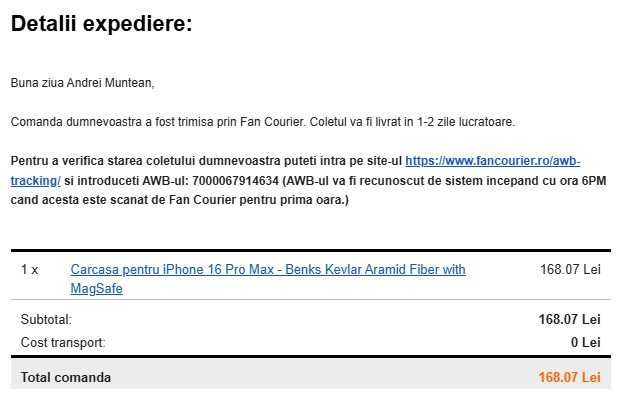 Husa/Carcasa Benks Kevlar Aramida pentru iphone 16 pro max !