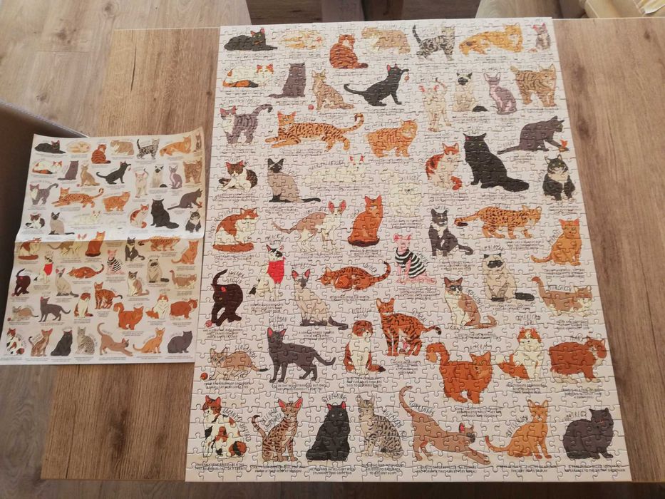 Cat Lover's Puzzle 1000 части - пъзел с породи котки