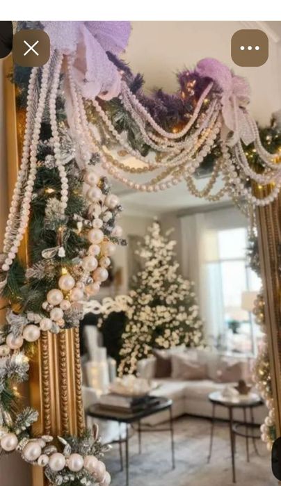 Мячи с имитацией Жемчуга.Для создания огромных бус на ёлку и декораци.