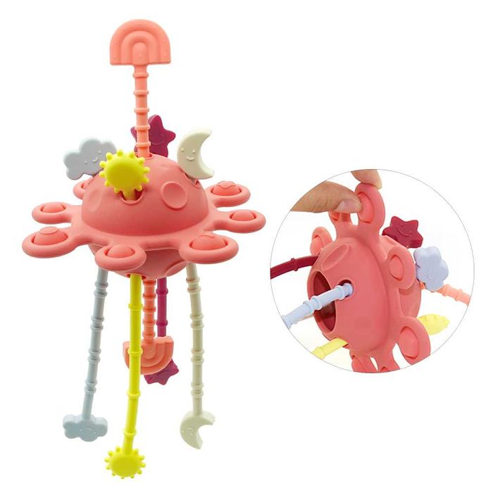 Jucarie interactiva si de dentitie, 100% din silicon alimentar