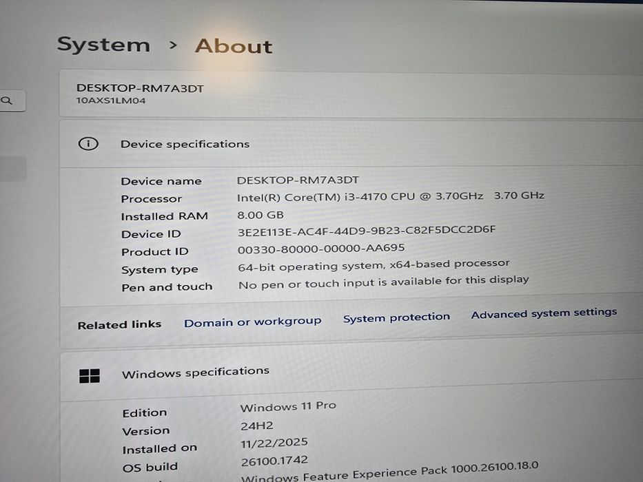 Mini PC Lenovo M73 i3 4170 8 Gb ram 128 Gb stocare