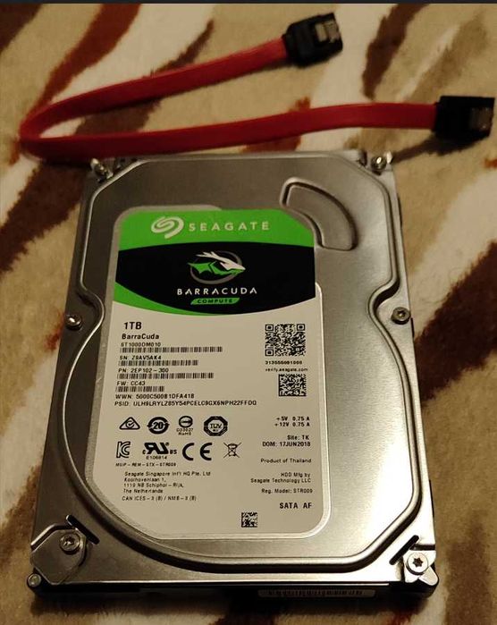 HDD Seagate BarraCuda 1TB 7200 RPM (putin folosit) | 100% Health