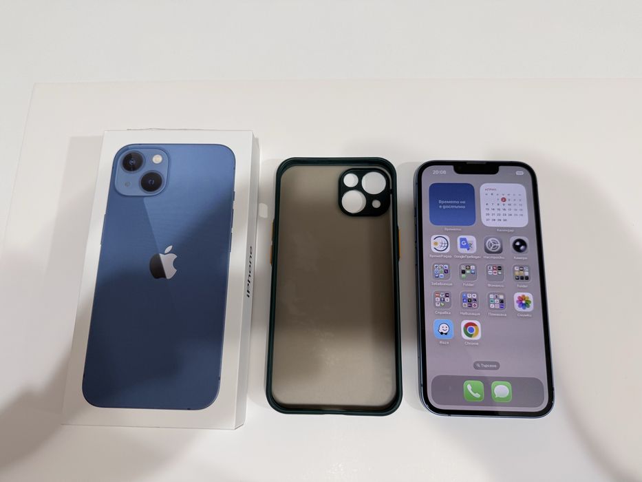 iPhone 13 128gb.Като нов 100% батерия.