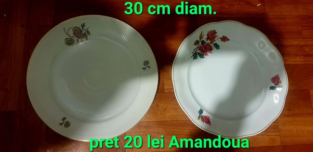 Farfurii portelan cu semnatura