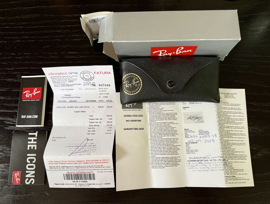 Слънчеви очила Ray-Ban Aviator