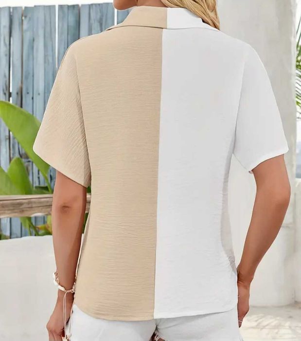 Двуцветна ефирна риза