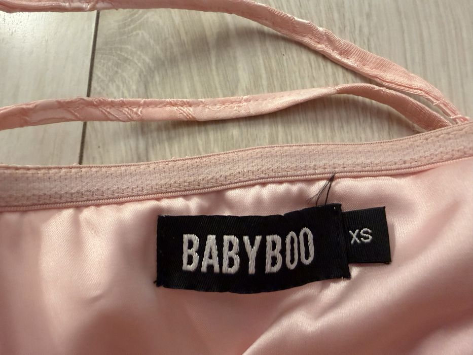 Стилна розова рокля Babyboo