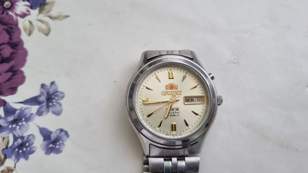 Ceas orient automatic 3 stele 21 crystale