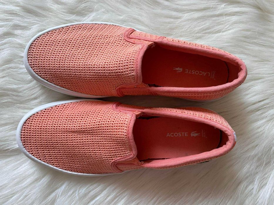 Espadrile corai pentru fete/femei, nr 37, Lacoste