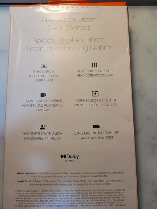 tableta amazon fire HD 8