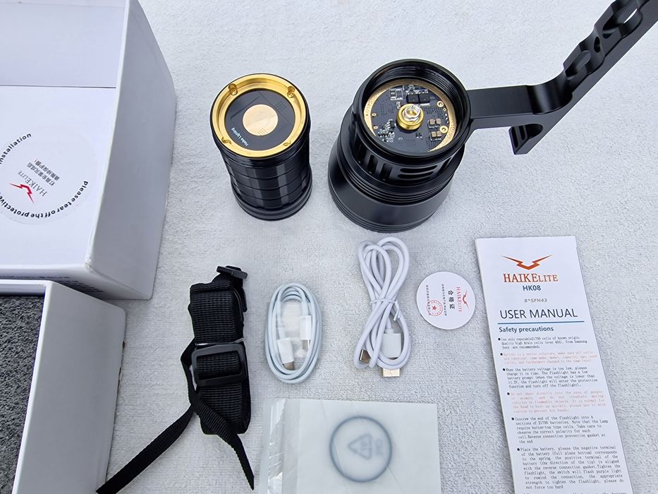 Lanterna HIKELITE HK08 60.000 LUMENI