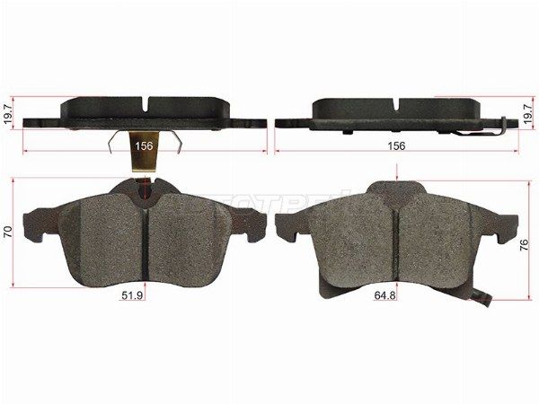 Колодки тормозные Opel Astra