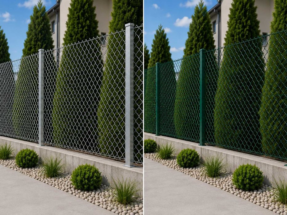 Plasă gard împletită zincată/plastifiată (1.6/1.8/2.0/2.2/2.8)