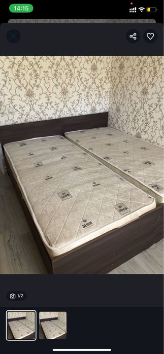 кровать почти новый