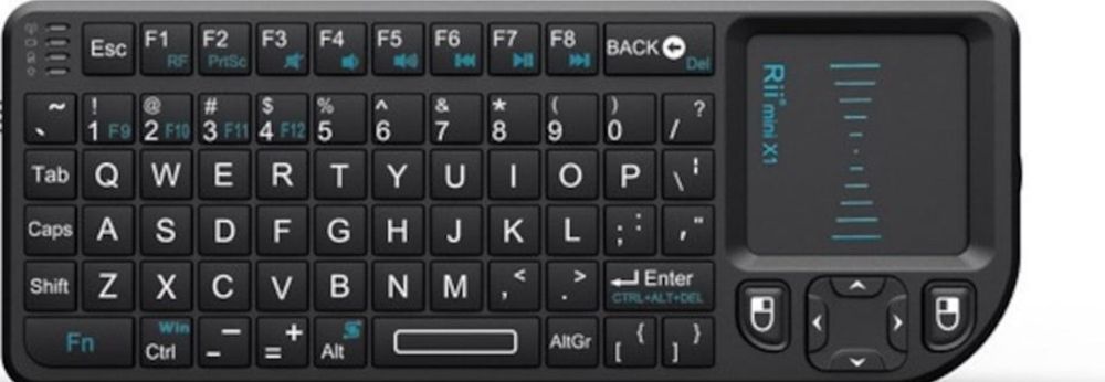 Мини безжична клавиатура с мишка и лазерна показалка