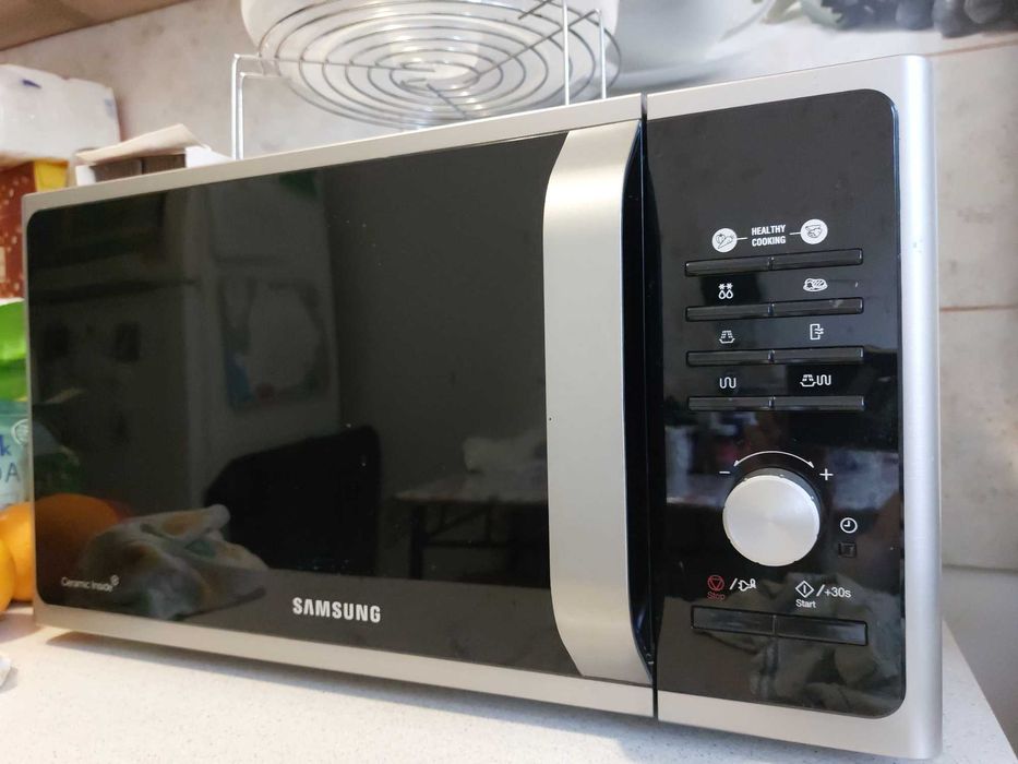 Cuptor microunde cu grill SAMSUNG MG23F301TAS, 23l, 800W, argintiu pt piese