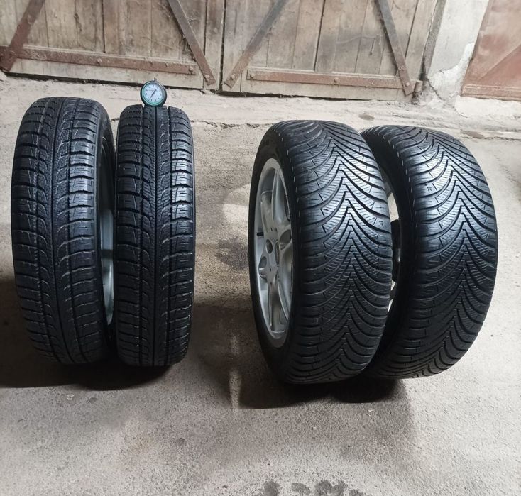 Set 4 roți echipate;jante+cauciucuri,Smart Fortwo,accept schimb ofer diferență 500 lei