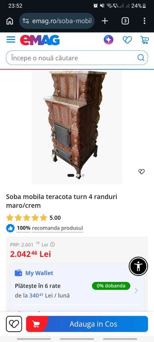 Soba teracota mobila.