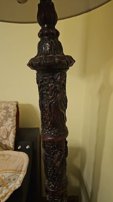 Veioza inalta Lampadar japonez lucrat manual