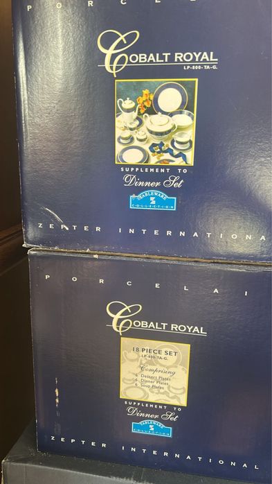 Набор тарелок рояль кобальт