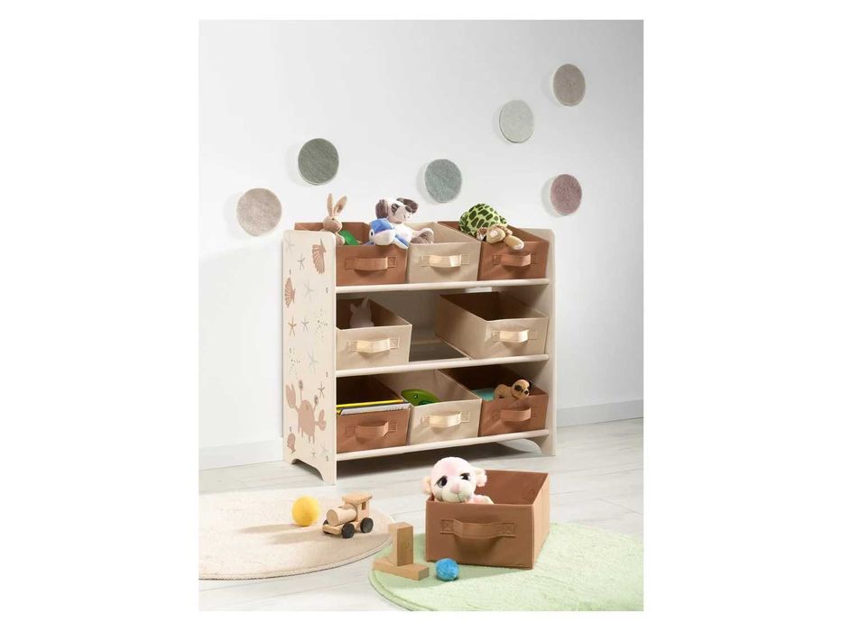 Детска етажерка органайзер за детски играчки и принадлежности 2 цвята