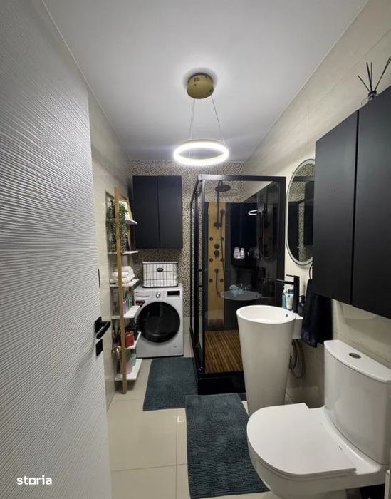 Apartament 2 dormitoare + living cu bucatarie open space + 2 balcoane
