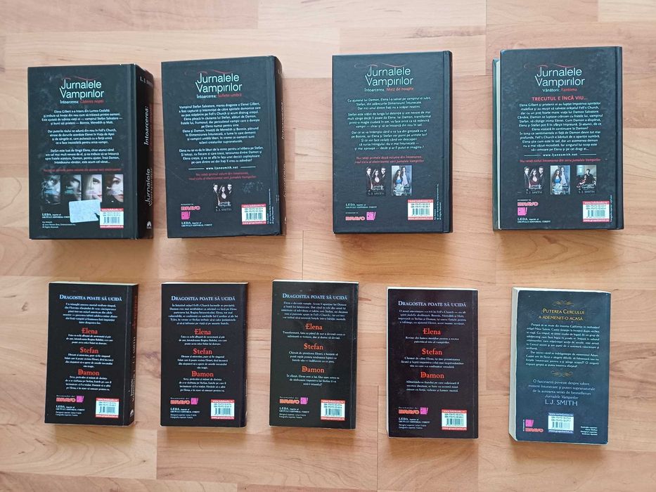 Jurnalele Vampirilor (8 volume - 4 cartonate) + bonus Cercul secret