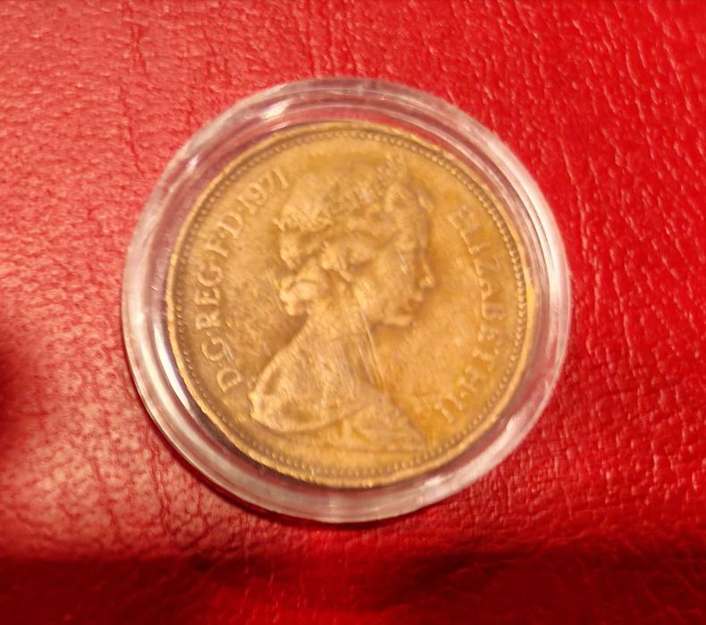 монета Англия 2 New Pence 1971г