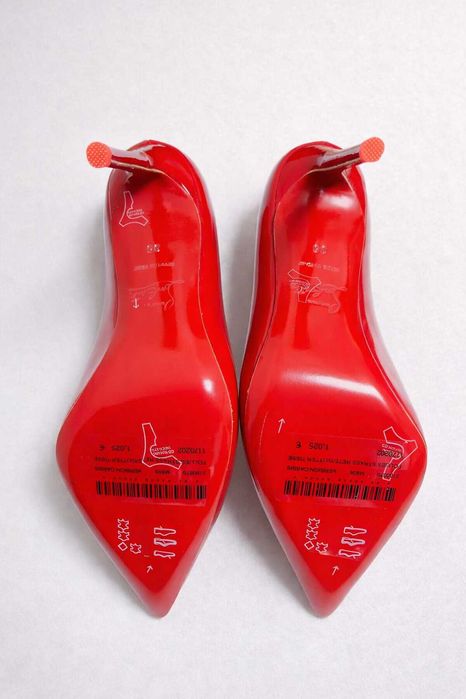 Pantofi CHRISTIAN LOUBOUTIN – Roșii, Lăcuiți, Piele 100%, Premium