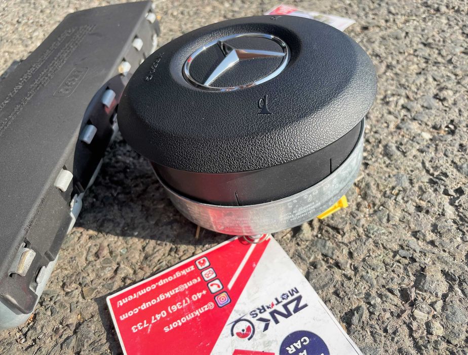 Mercedes Benz airbag volan / airbag genunchi set centuri - plansa bord