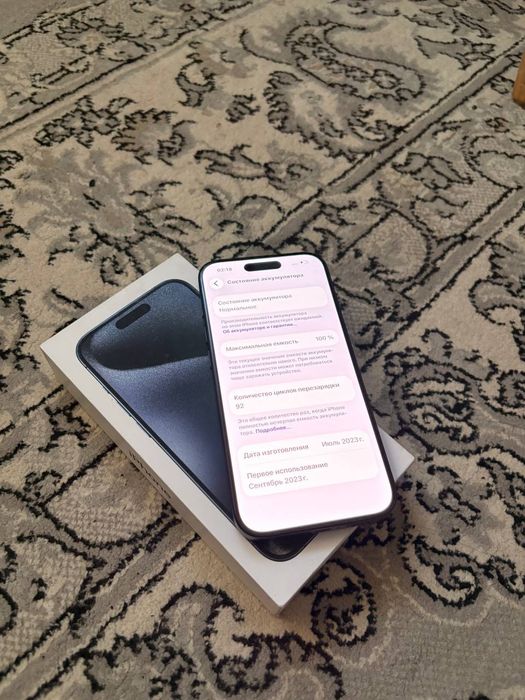 Iphone 15pro акб100%