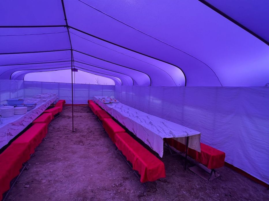 Ағаш үй. Юрта. Палатка.