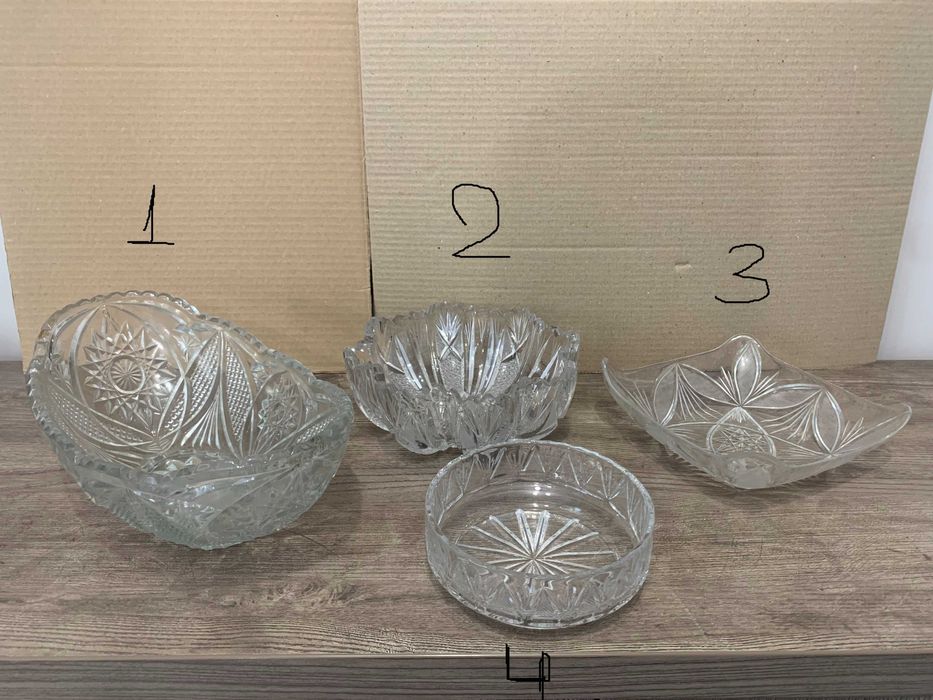 Кристални фруктиери, ордьоври, подноси.