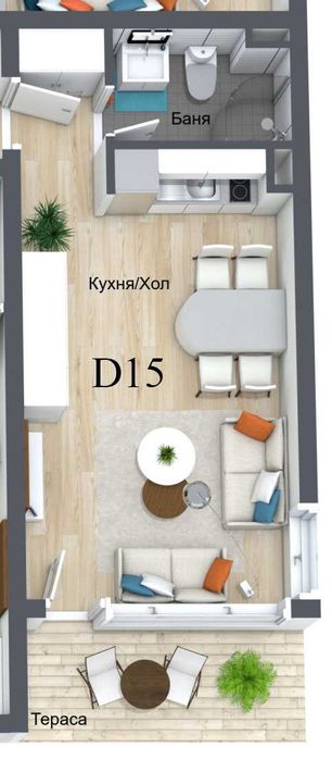 Продава се Едностаен апартамент в к.к. Пампорово - 48 кв.м за 908 €/кв.м - Снимка #1